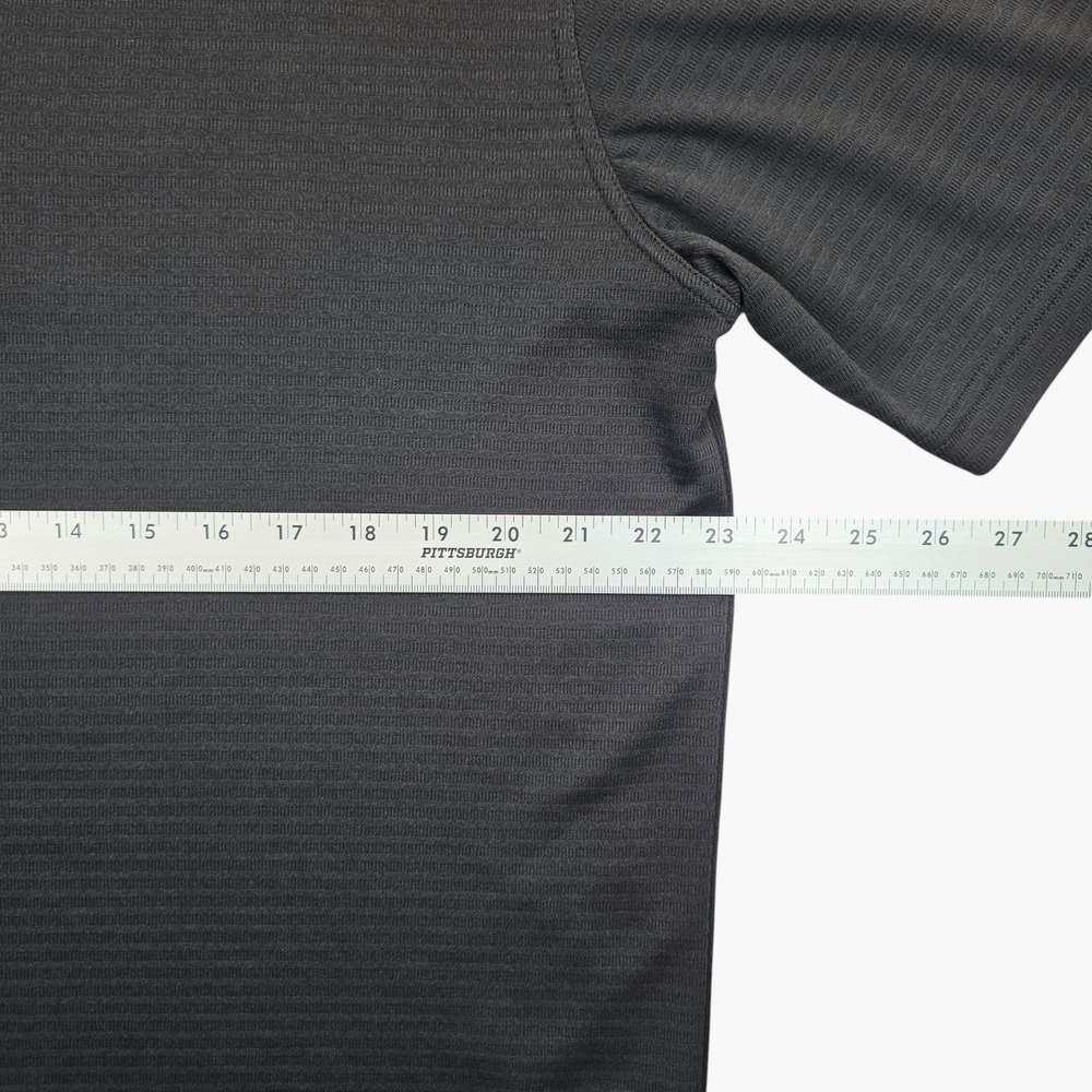 Greg Norman Mens Play Dry Golf Polo Shirt Black Short Sleeve Size Large L - Picture 6 of 9
